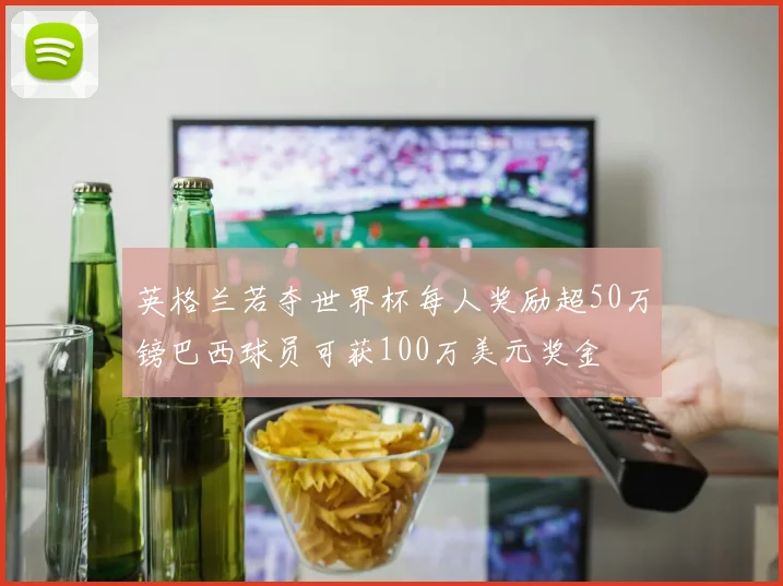 英格兰若夺世界杯每人奖励超50万镑巴西球员可获100万美元奖金